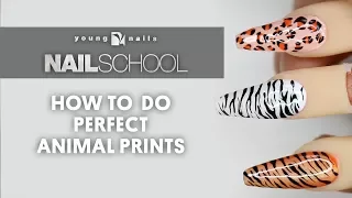 YN NAIL SCHOOL - HOW TO DO PERFECT ANIMAL PRINTS