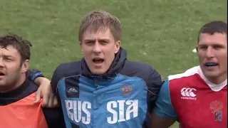 State Anthem of the Soviet Union in the beginning of rugby match