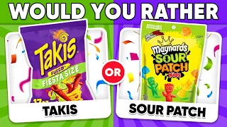 Would You Rather...? Spicy VS Sour JUNK FOOD Editions 🌶️🍋 Daily Quiz