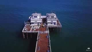 Malibu beach from above