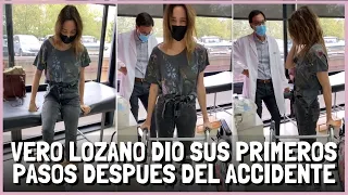 ¡EMOCIONANTEN! Vero Lozano dio sus primeros pasos y estalló en llanto de la alegría 😭😭