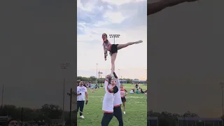 Real Athletics stunt sequence lv 7 road to Cheerleading worlds 2024!! 🎀❤️ #cheer #cheerleading