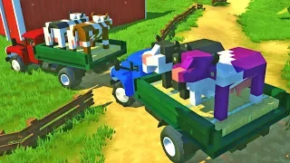 МУЖИКИ ПРИВЕЗЛИ НА НОВУЮ ФЕРМУ НЕОБЫЧНЫХ КОРОВ! РЕАЛЬНАЯ ЖИЗНЬ в Scrap Mechanic