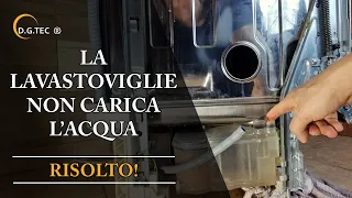 Lavastoviglie non carica l'acqua - Sostituzione elettrovalvola e vaschetta rigenera Air Break