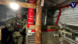 Bajamos a un búnker en una trinchera ucraniana: “El invierno en el Donbass es un infierno”