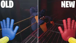 Huggy Wuggy Old Vs New Death Scene (Graphical Comparison)