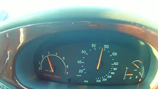 Saab 9-5 Aero acceleration 100-200 km/h with 4th Gear-dash cam.