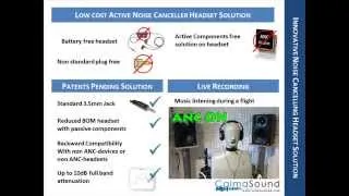 Calmasound ANC4ALL active noise cancelling technology