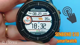 SENBONO S10 smartwatch with touchscreen / Смарт-часы с сенсорным дисплеем с AliExpress