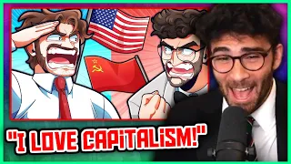 CAPITALISM VS. COMMUNISM | Hasanabi Reacts to jschlatt DEBATE