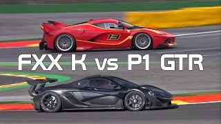 McLaren P1 GTR vs Ferrari FXX K - Sound Comparison!