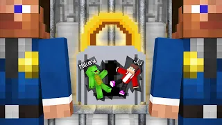 TINY Mikey and JJ Escaped From Prison in Minecraft (Maizen)