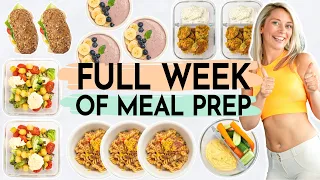 1 WOCHE MEAL PREP | Abnehmen mit Meal Prep Rezepten + Wochenplan zum Vorkochen