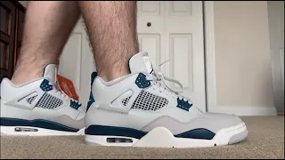 OVERRATED? AIR JORDAN 4 MILITARY BLUE 2024 Unboxing/On Foot