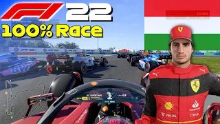 F1 22 - Let's Make Sainz World Champion #13: 100% Race Hungary