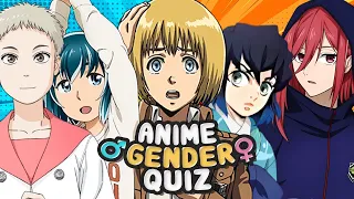 Anime Quiz: Guess the Character's Gender! 🧑👩 (40 characters) | Test Your Knowledge!