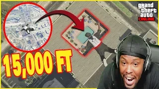 Diving Into A POOL From A HELICOPTER! (GTA 5 Casino Heist)