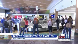 Nonstop flight to LAX returning to SLO Airport