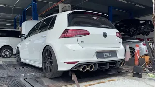 GOLF R MK7R Revo Stage 2 On The Dyno || Milltek Sport Exhaust