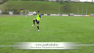 Jongliertechniken Übung 1 - www.justfootball.tv