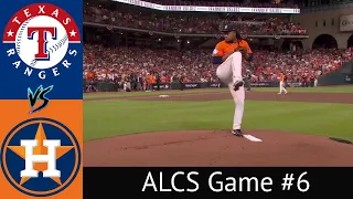 Astros VS Rangers ALCS Condensed Game 6 Highlights  10/22/23