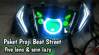 Paket lampu proji Beat street kirim ke majalengka | custom by Ps lights