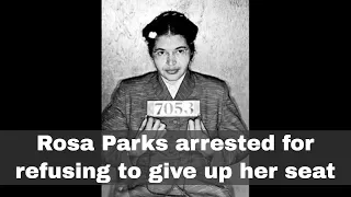 1st December 1955: Rosa Parks refuses to give up her seat on a bus after the white section filled up