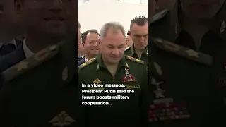 Shoigu Surveys Military Equipment from Iran, China, India at Russia's Army Forum