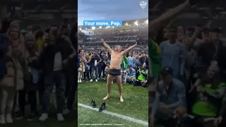 NYCFC Manager Ronny Deila Strips After Winning MLS Cup #shorts #soccer #mls #football