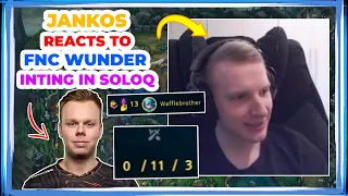 Jankos Reacts to FNC WUNDER INTING in Korean SoloQ 👀
