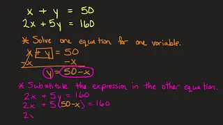 5-3 Solve Systems by Substitution