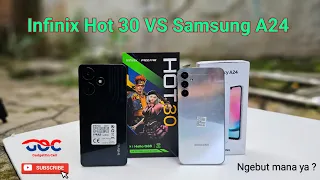 Infinix Hot 30 VS Samsung A24 Sama sama ram 8gb ngebut mana ya ? Speed Test Comparation