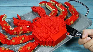 I Make a Life Size Lego Giant King Crab!