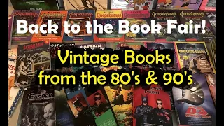 Back To The Book Fair! RARE and Vintage Books from the 80's and 90's!