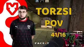 CS GO POV Demo MOUZ torzsi ( Mirage - 41/16 ) @FACEIT