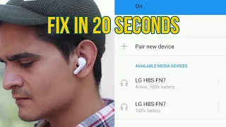 Earbuds Bluetooth Showing Separately | One Side Earphone Not Working Lg Tone Free Fn7 | 100% Fixed
