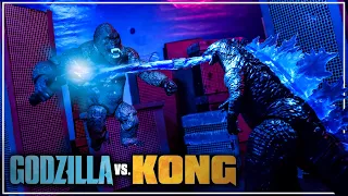 GODZILLA VS KONG Battle In Hong Kong Stop Motion💥 | Cinelpixel