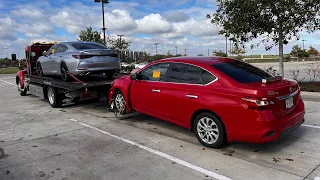 Towing Two Abandoned Vehicles at the Same Time!