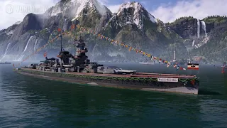 World of Warships - Clan Battles with Admiral Graf Spee Gameplay Max Graphics 2020 08 13