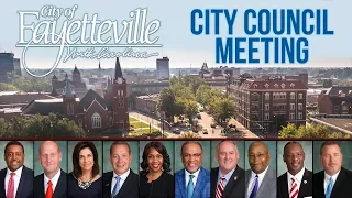 Fayetteville City Council Meeting- January 14, 2019