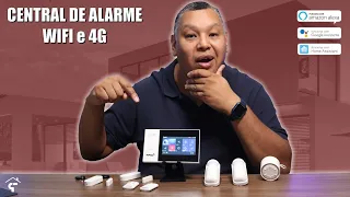 WIFI e 4G - CENTRAL DE ALARME TUYA - Funciona com ALEXA e GOOGLE / Home Assistant