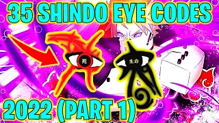 ⭐35 SHINDO LIFE CUSTOM EYE CODES 2022 (PART 1)⭐