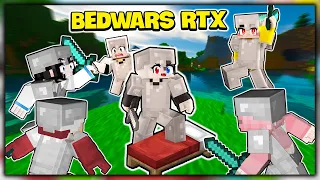 Bedwars Minecraft RTX Challenging All Hero Teams