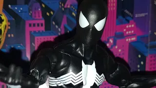 Marvel Legends HOMEM ARANHA SIMBIONTE Uniforme Negro - Spider-Man Vintage Wave 2 Review