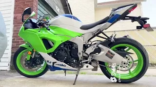 Zx6r 2024 Insane Stock Sound #2024 #kawasakininja #zx6r #anniversary edition #biker