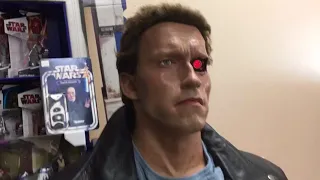 Life Size Terminator Arnold and T-800