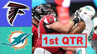 Atlanta Falcons vs Miami Dolphins Full Highlights 1st Qtr Week 7 NFL Season 2021 22