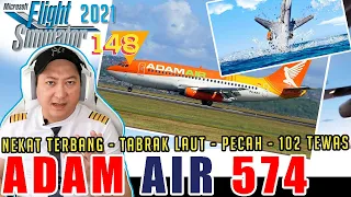 ADAM AIR 574 -MAUT DI 35 RIBU KAKI, MELEDAK, 102 TEWAS + REKAMAN PEMBICARAAN PILOT - MFS INDO #148