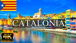 FLYING OVER CATALONIA SPAIN 4K UHD| Relax Music Along With Beautiful Nature Videos|SUPER HD 4K VIDEO