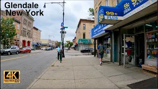 [4K]🇺🇸Exploring Glendale Queens New York Before the Rain